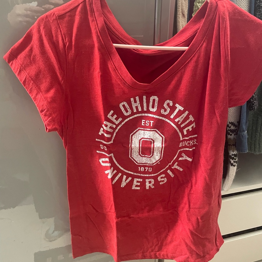 Ohio State University Women's Red Tee